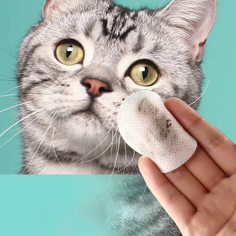 New Pet Eye Wipes Cats and Dogs Tearmark Wet Wipes Cats and Dogs Universal No Irritation Cleaning Products 130 Canned Wipes